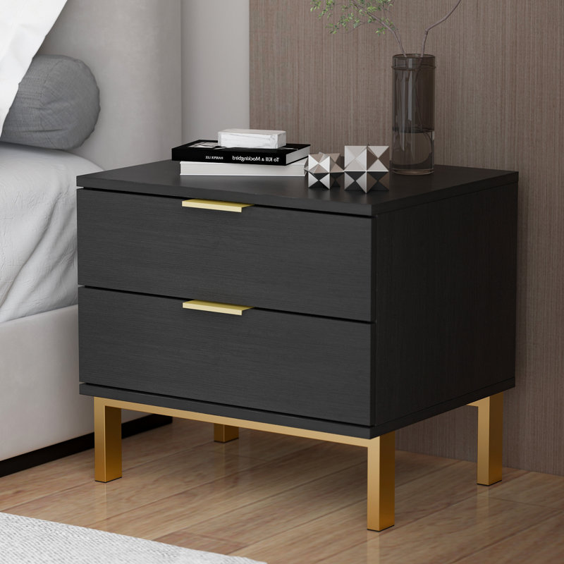 JIMBBOOM Solid + Manufactured Wood Nightstand & Reviews Wayfair